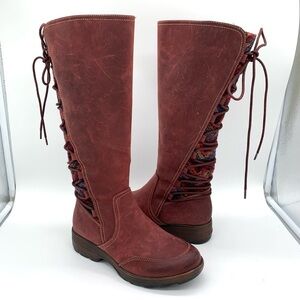 Bionica Tall Leather boot Aztec Lace Up Back